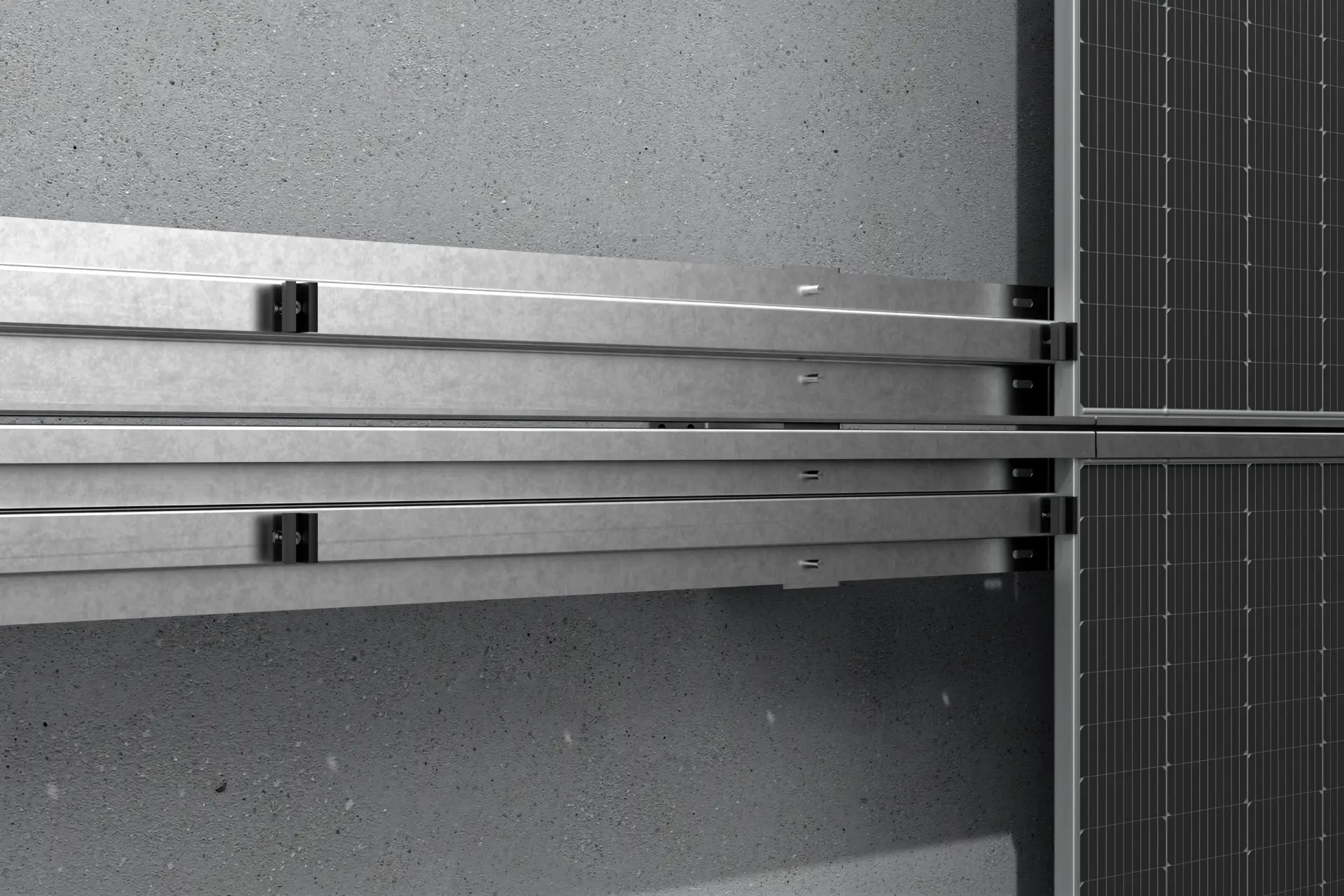 Konstrukcja fasadowa korytkowa